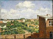 August Jernberg View from Dusseldorf painting
